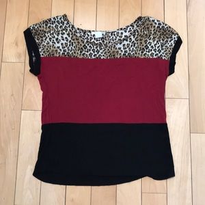 Leopard Color Block A’Gaci Tee